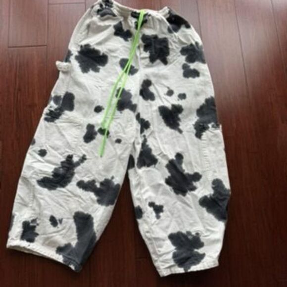 Meals Pants - Meals Chef Pants - Cow Print